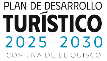 Titulo con Diseño: Plan de Desarrollo Turístico 2025 - 2030 Comuna de El Quisco